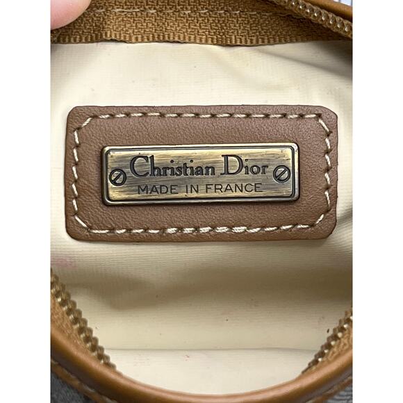 Christian Dior Honeycomb Monogram Canvas Pouch Made in France - Picture 2 of 10